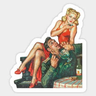 Her Kiss Was Poisoned Wine Sticker